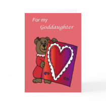 Valentine for goddaughter greeting cards