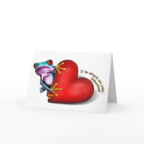 valentine frog card by LaureFCarlisle valentine frog card