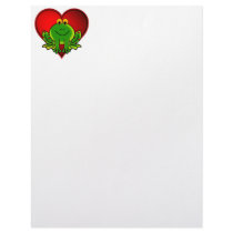 Valentine Frog Custom Letterhead