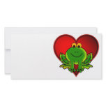 Valentine Frog Photo Greeting Card