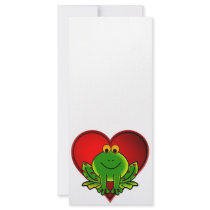 Valentine Frog Customized Rack Card