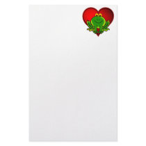 Valentine Frog Custom Stationery