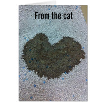 Valentine from the Cat Greeting Card