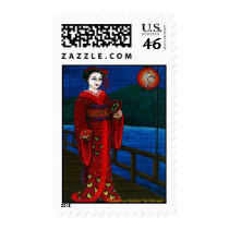 "Valentine Geisha" postage by mareen "Valentine Geisha" postage