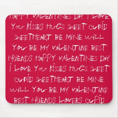 Valentine Gift Ideas for Men and Women Mouse Pads