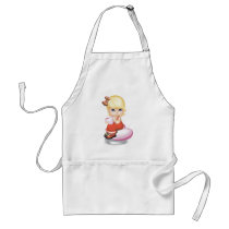 Valentine Girl aprons