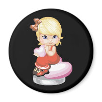 Valentine Girl magnets