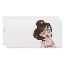 Valentine Girl Photo Greeting Card