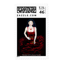 "Valentine Girl" postage by mareen "Valentine Girl" postage