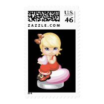 Valentine Girl stamps