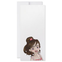 Valentine Girl Custom Rack Cards