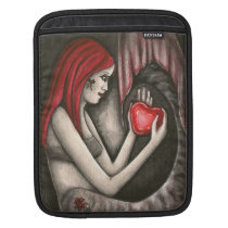 Valentine Gothic Mermaid with Heart iPad Sleeve ipad sleeves