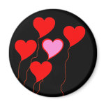 Valentine Heart Balloons magnets