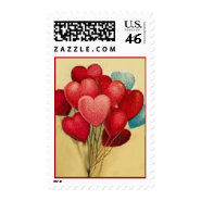 Valentine Heart Balloons stamp