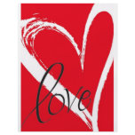 Valentine heart flyer design