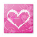 Valentine Heart Grunge Style magnets