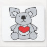 valentine heart koala bear mouse pads