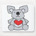 valentine heart koala bear mousepads