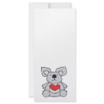 valentine heart koala bear personalized rack card