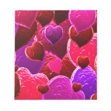 Valentine Heart Love Leaves Memo Notepads