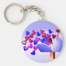 Valentine Heart Mail2 Keychain