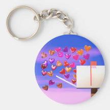 Valentine Heart Mail Keychains