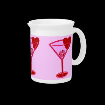 Valentine Heart Martinis Pitcher pitchers