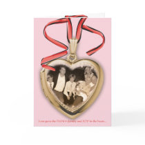 Valentine Heart Photo Card Folded