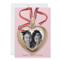 Valentine Heart Photo Card invitations
