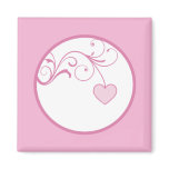 Valentine Heart Scroll Flower Drop