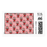 Valentine Heart Sock Monkey Print Postage