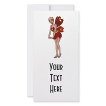 Valentine Hearts 3D Fairy -2 Photo Card