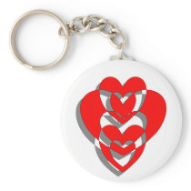 Valentine Hearts Keychain keychains