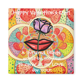 Valentine Romantic Hearts Magnet Valentine Romantic Hearts Magnet