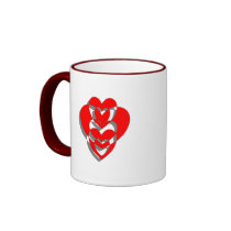 Valentine Hearts Mug mugs