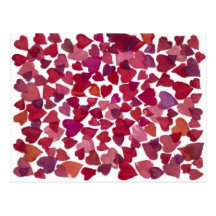 Valentine Hearts - Postcard