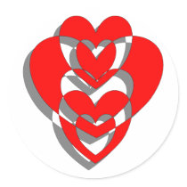 Valentine Hearts stickers