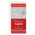 Valentine Hearts Vertical Photo Cards