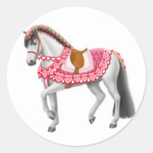 Valentine Horse Sticker