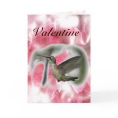 Valentine Hummer Card card