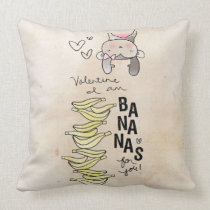 Valentine I am bananas by VOL25 pillows