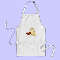 Valentine Kathy Kitten aprons