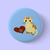 Valentine Kathy Kitten buttons