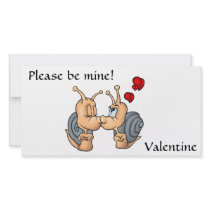 Valentine Kissing Snails Photo Card