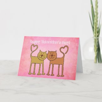 Valentine Kitties card