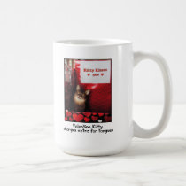 Valentine Kitty Kissing Booth Mug mugs