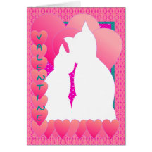 Valentine kitty love cards