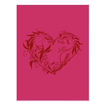 Valentine Lace Heart Post Cards