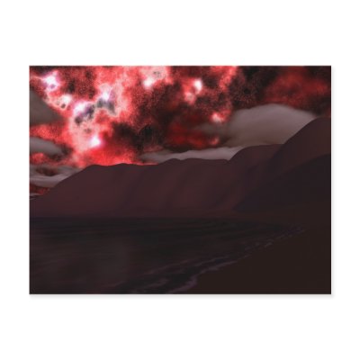 Valentine Lake Postcard by 3dartwork