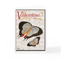 Valentine love=2 card butterflies on lace collage cards